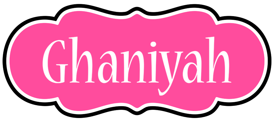 Ghaniyah invitation logo