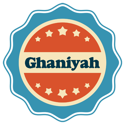Ghaniyah labels logo