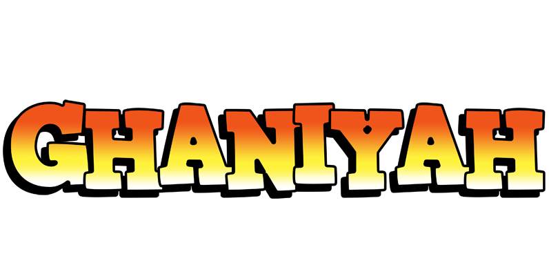 Ghaniyah sunset logo