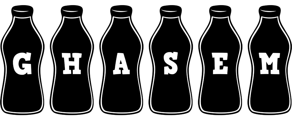 Ghasem bottle logo