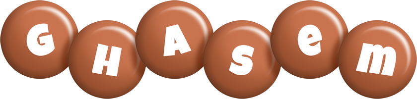 Ghasem candy-brown logo