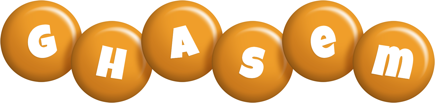 Ghasem candy-orange logo