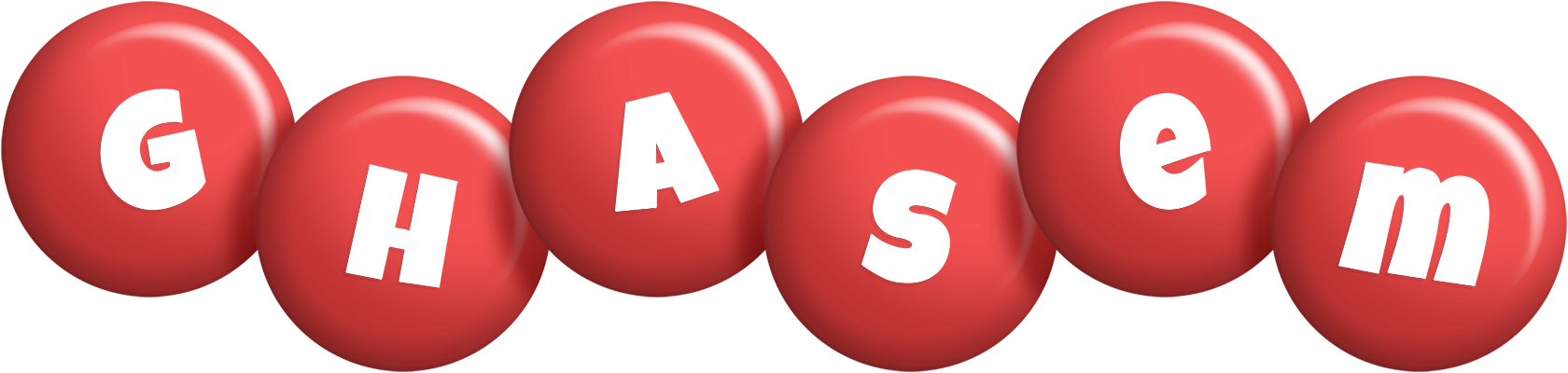 Ghasem candy-red logo