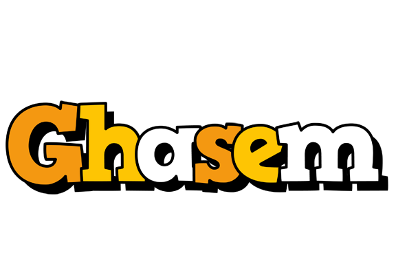 Ghasem cartoon logo