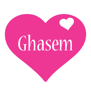 Ghasem love-heart logo