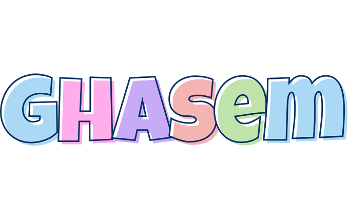 Ghasem pastel logo