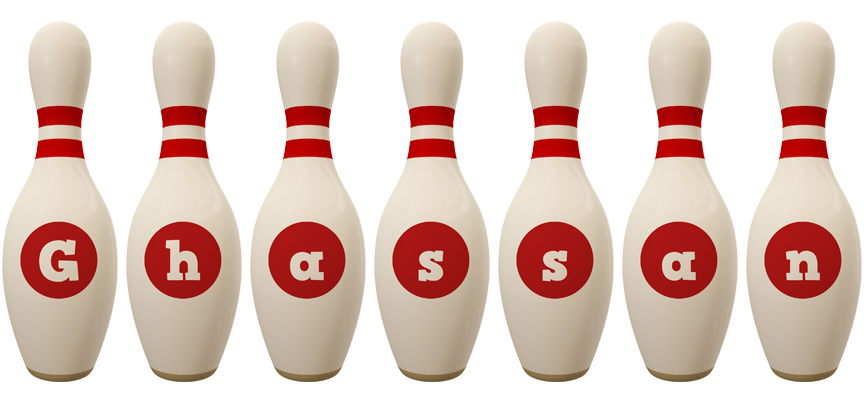 Ghassan bowling-pin logo