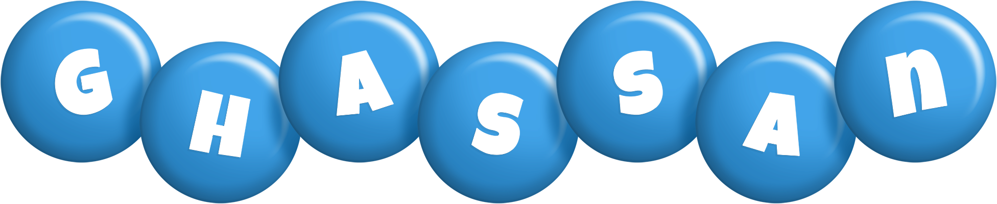 Ghassan candy-blue logo