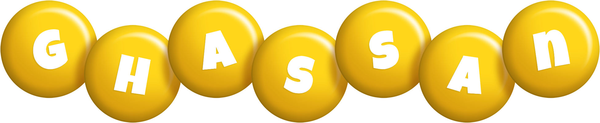 Ghassan candy-yellow logo