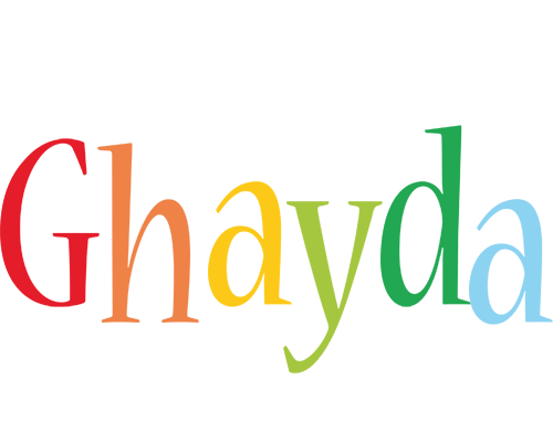 Ghayda birthday logo
