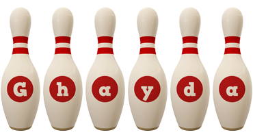 Ghayda bowling-pin logo