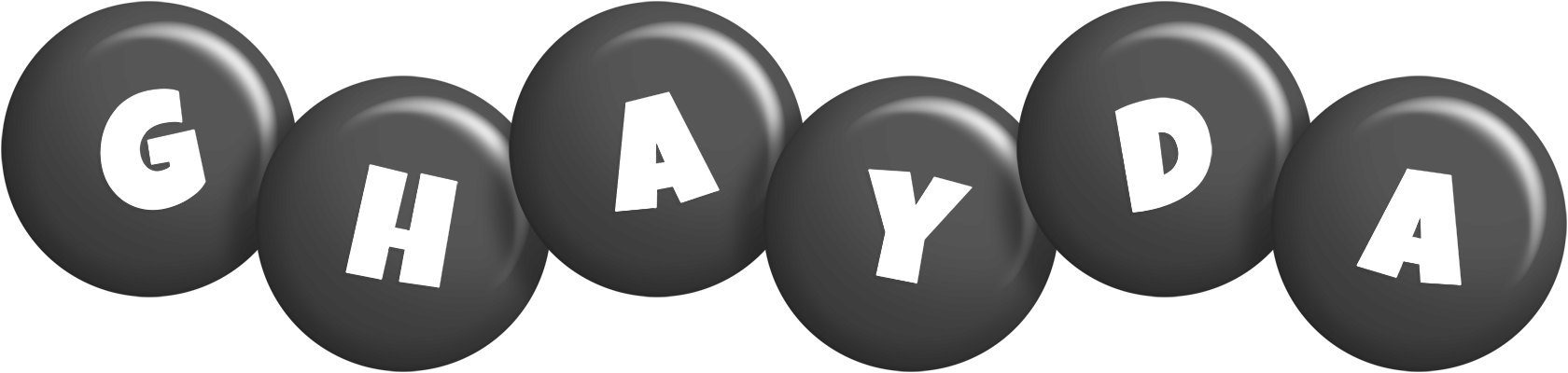 Ghayda candy-black logo