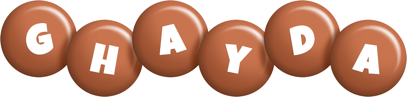 Ghayda candy-brown logo