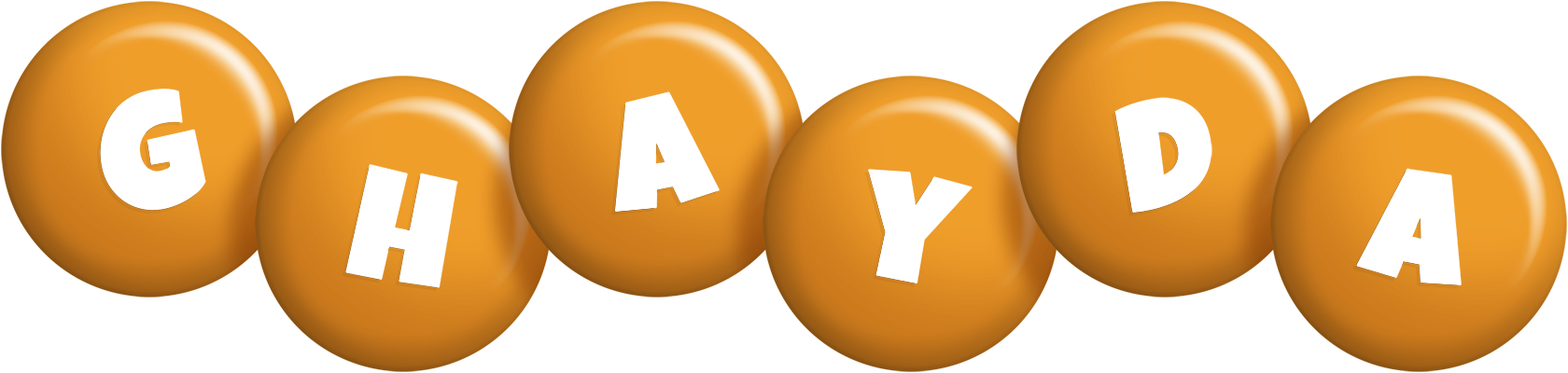 Ghayda candy-orange logo