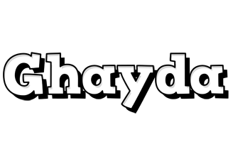 Ghayda snowing logo