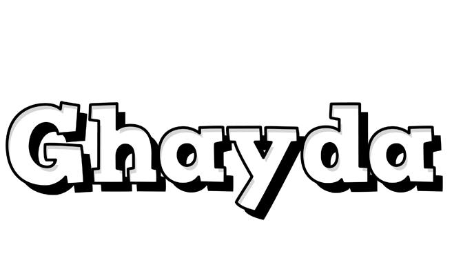 Ghayda snowing logo