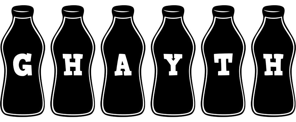 Ghayth bottle logo