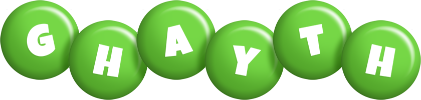 Ghayth candy-green logo