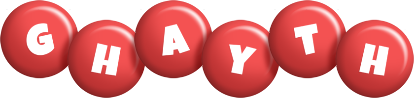 Ghayth candy-red logo