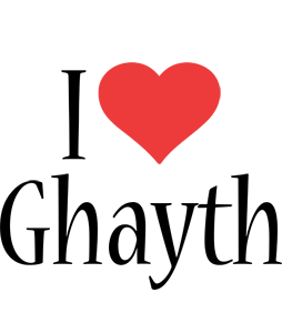 Ghayth i-love logo