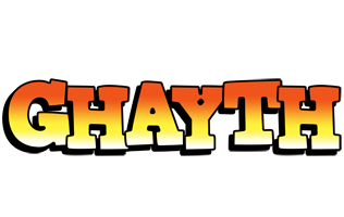 Ghayth sunset logo