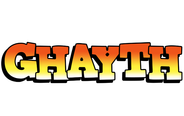 Ghayth sunset logo