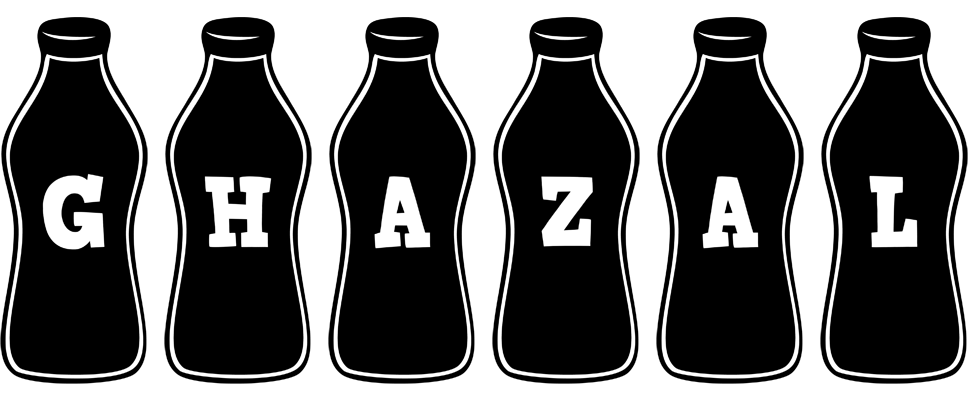 Ghazal bottle logo