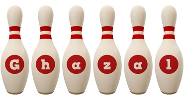 Ghazal bowling-pin logo