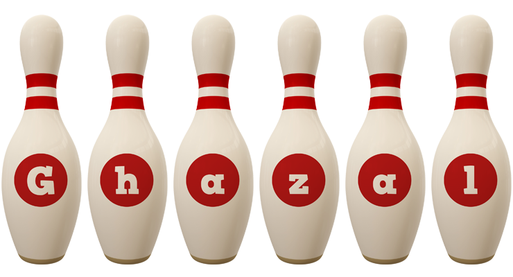 Ghazal bowling-pin logo