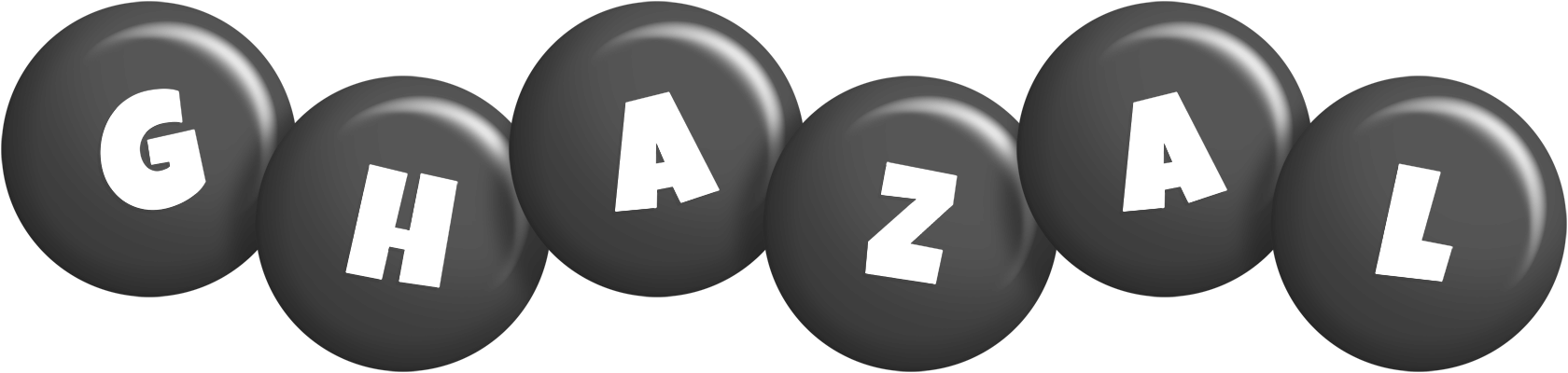 Ghazal candy-black logo