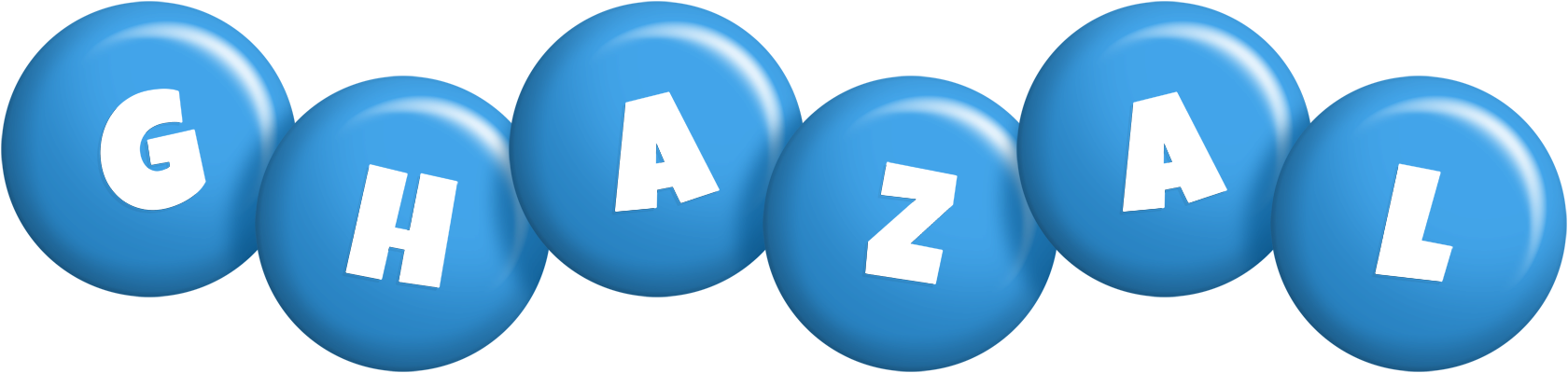 Ghazal candy-blue logo