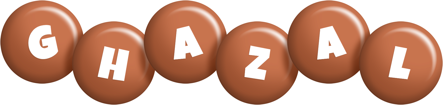 Ghazal candy-brown logo