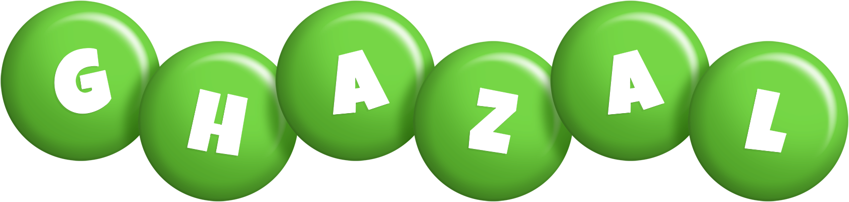 Ghazal candy-green logo