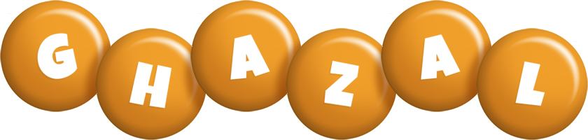 Ghazal candy-orange logo