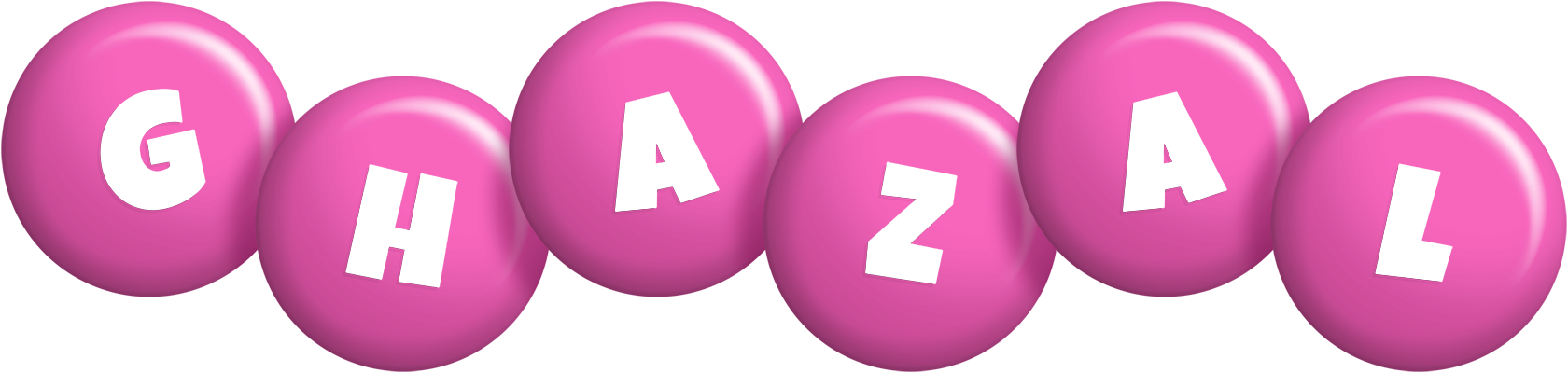Ghazal candy-pink logo