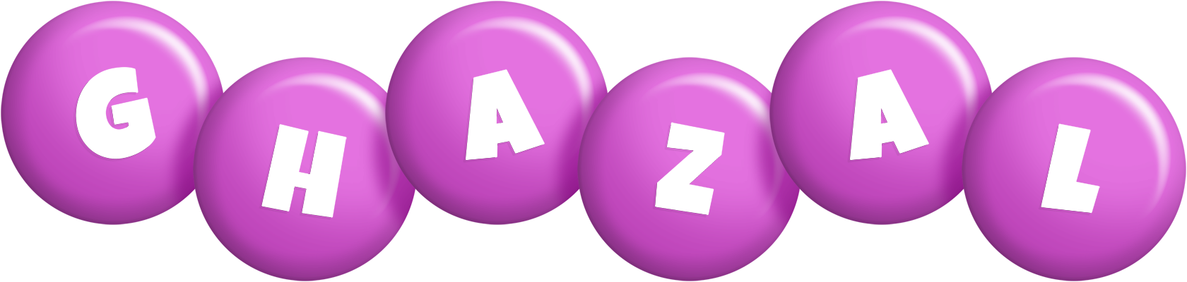 Ghazal candy-purple logo