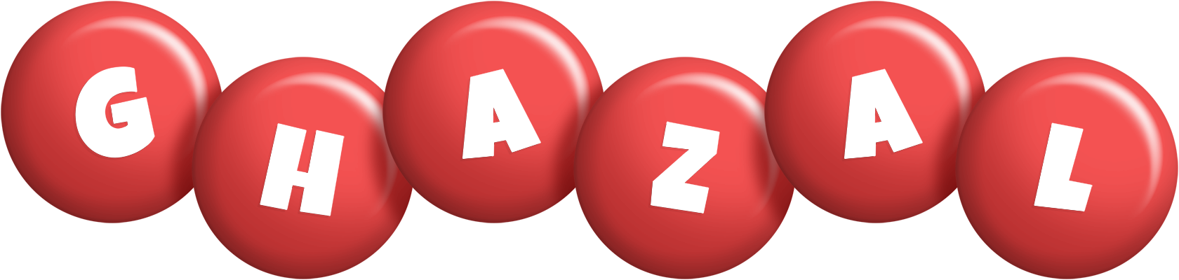 Ghazal candy-red logo