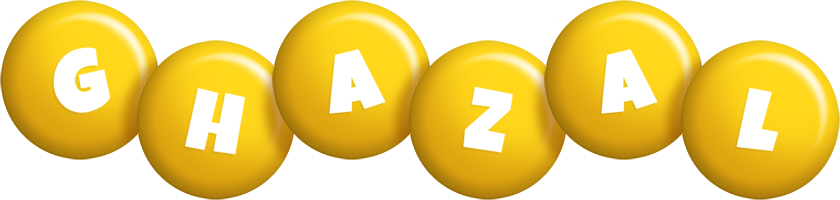 Ghazal candy-yellow logo