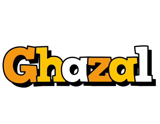 Ghazal cartoon logo