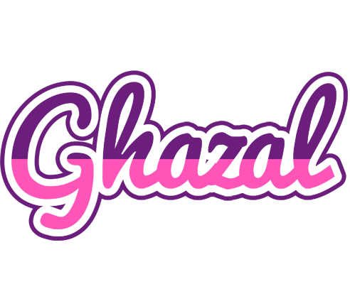 Ghazal cheerful logo