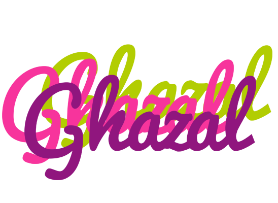 Ghazal flowers logo
