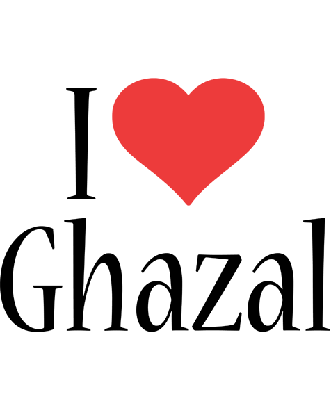 Ghazal i-love logo