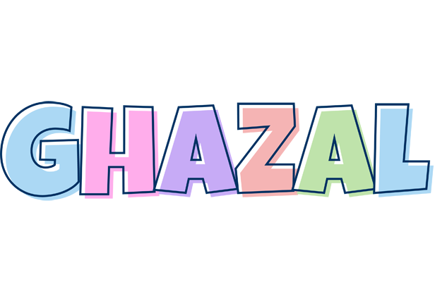 Ghazal pastel logo