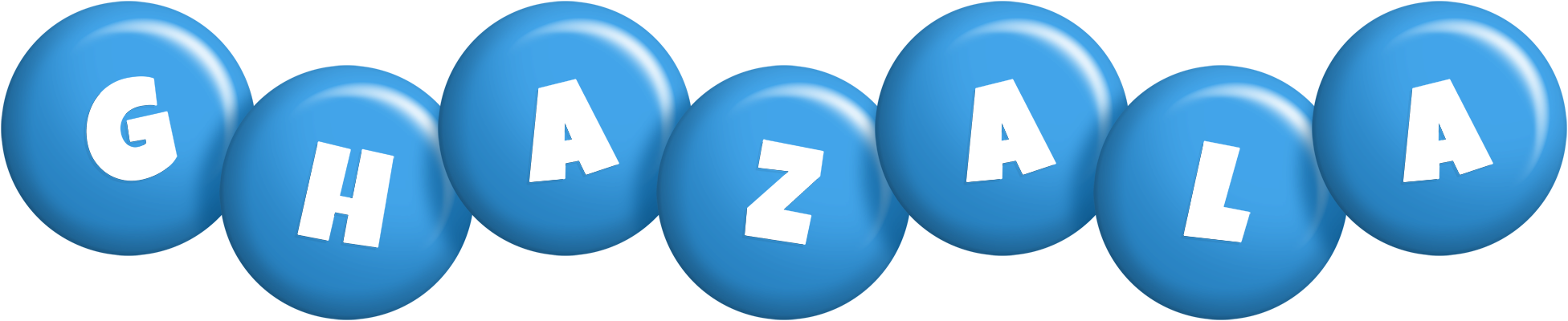 Ghazala candy-blue logo