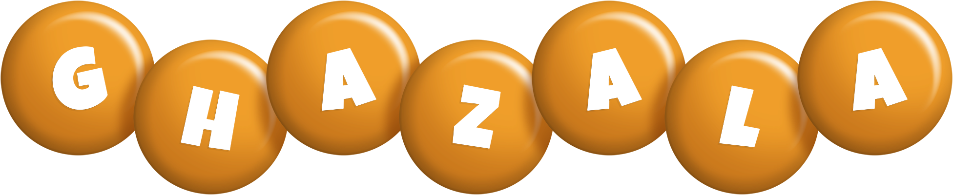 Ghazala candy-orange logo