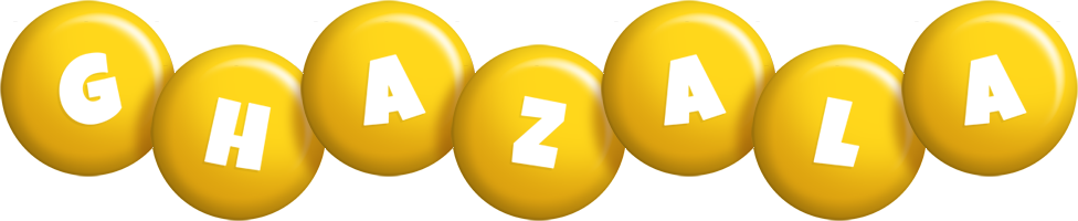Ghazala candy-yellow logo