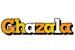 Ghazala cartoon logo