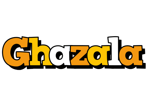 Ghazala cartoon logo