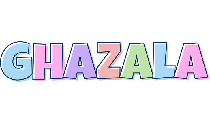 Ghazala pastel logo