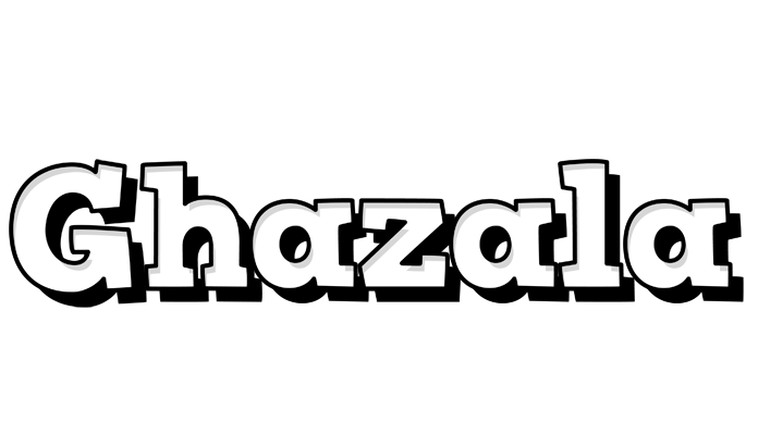 Ghazala snowing logo